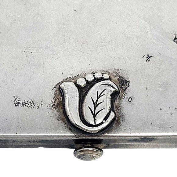 Vintage Sterling Silver Mirror Compact #10957 - Picture 8 of 10